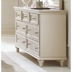 Celandine Upholstered Dresser - Silver